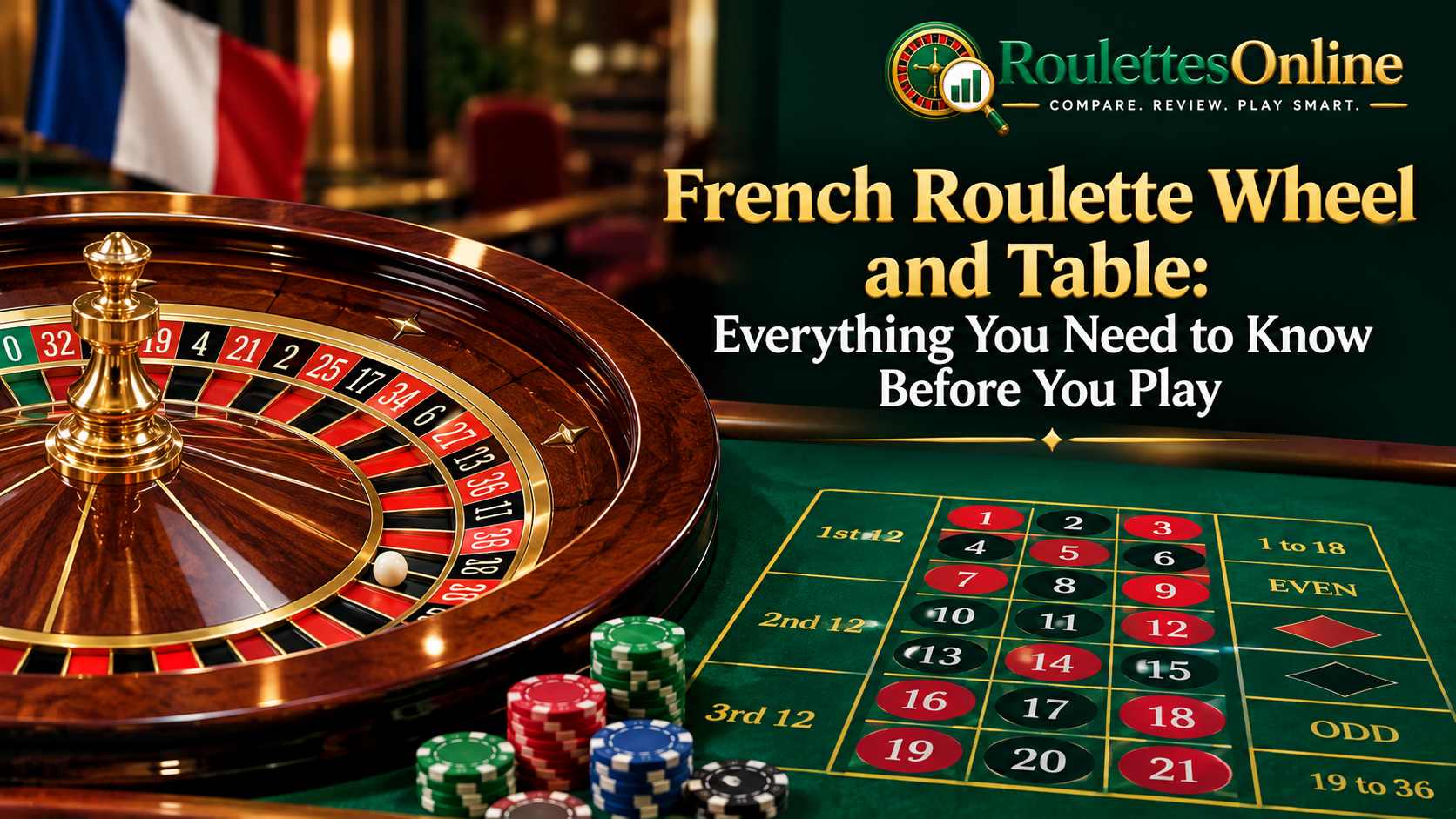 French Roulette Wheel and Table