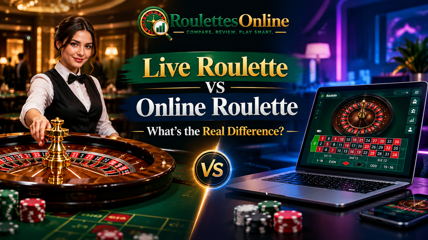 Live Roulette vs Online Roulette